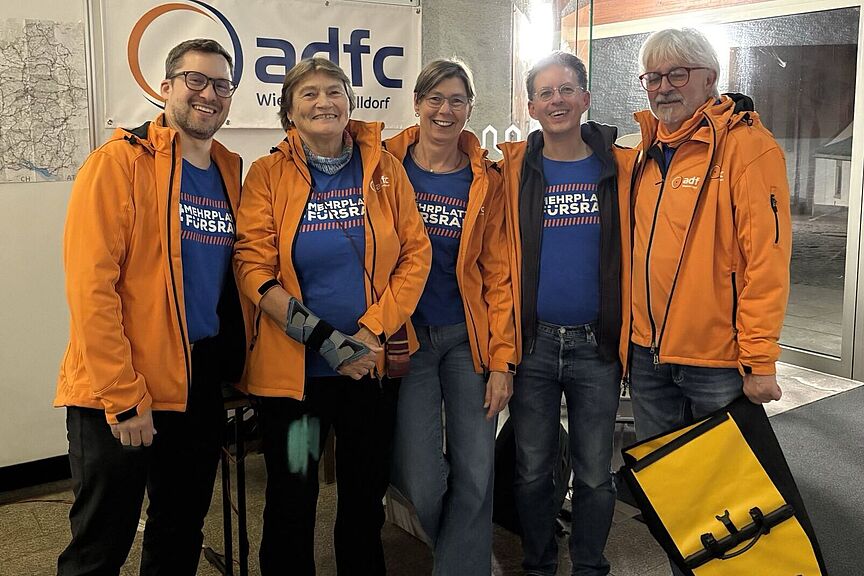 ADFC Wiesloch/Walldorf Gruppenbild der Aktiven der ADFC Ortsgruppe Wiesloch/Walldorf