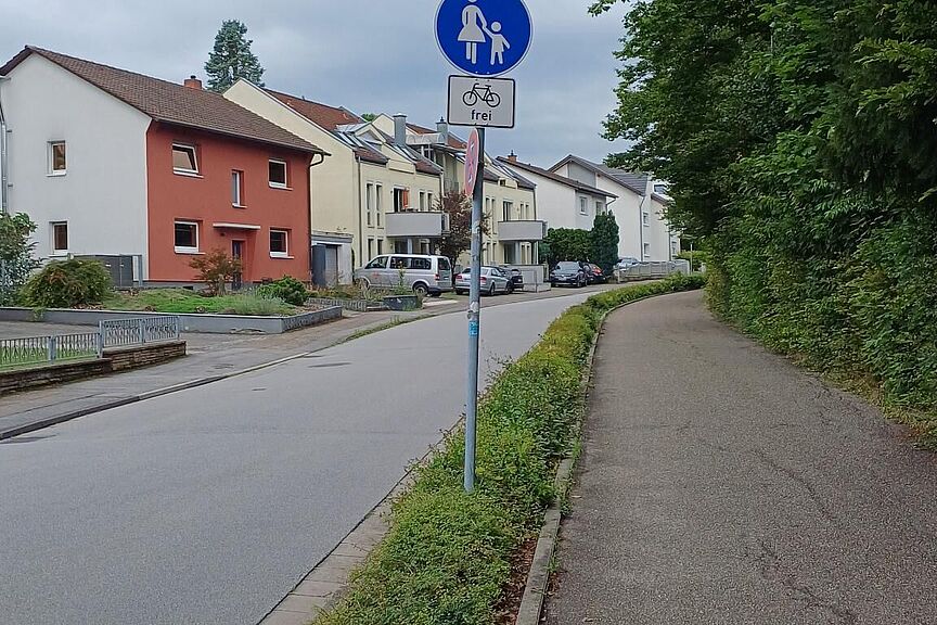 Gerbersruhstrasse:15.07.2024 Neue Regelung für Radfahrer auf der Gerbersruhstrasse Wiesloch