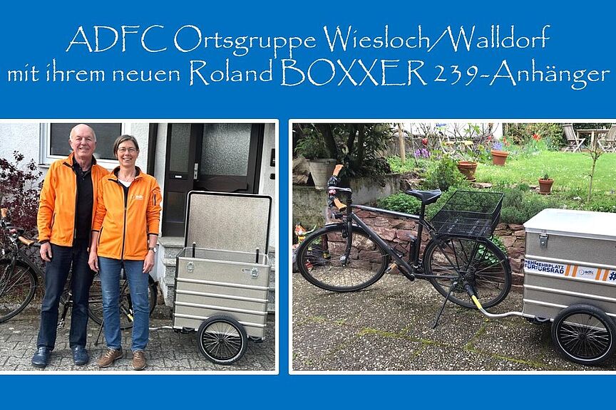 Roland BOXXER 239-Fahrradanhänger Vorstand mit neuem Fahrradanhänger Roland BOXXER