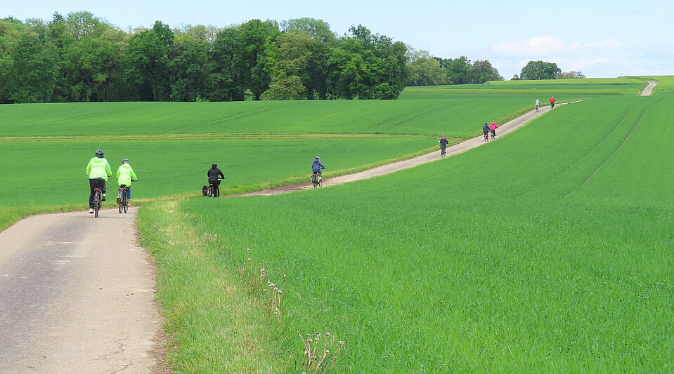 ADFC Wiesloch/Walldorf Radgruppe auf Berg