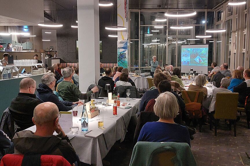 Radreiseabend 2026 Zuschauer beim ADFC-Radreiseabend 2026 in Wiesloch